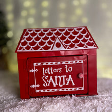 Load image into Gallery viewer, Christmas Gingerbread House Letters To Santa Red Post Box
