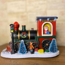 Load image into Gallery viewer, Christmas Train Lit Decoration with Smoke and Sound
