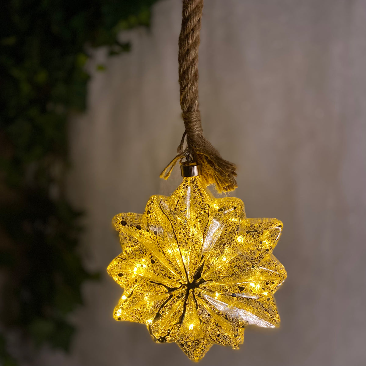 Lumineo Micro LED Star Decoration with Rope 19cm – Love Christmas Shop