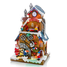 Load image into Gallery viewer, Christmas Elf Workshop Lit Scene 29cm
