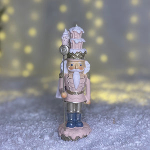 Christmas Pink Cupcake Nutcracker 16cm