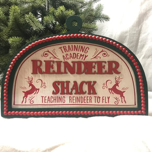Reindeer Shack Christmas Sign