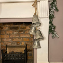 Load image into Gallery viewer, Vintage Style Hanging Metal Christmas Bells
