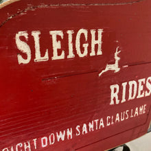 Load image into Gallery viewer, Rustic Style Wooden Christmas Sleigh
