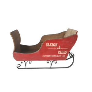 Rustic Style Wooden Christmas Sleigh