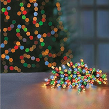 Load image into Gallery viewer, Premier TimeLights 100 Multi-Coloured LED Battery Operated String Lights
