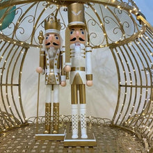 Load image into Gallery viewer, White and Gold Nutcracker 30cm
