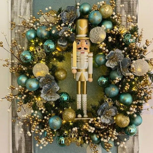 White and Gold Nutcracker 30cm