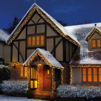 Premier 480 LED Cluster Brights Christmas Lights Vintage Gold