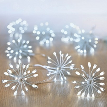 Load image into Gallery viewer, Premier 10 White Starburst Christmas String Lights
