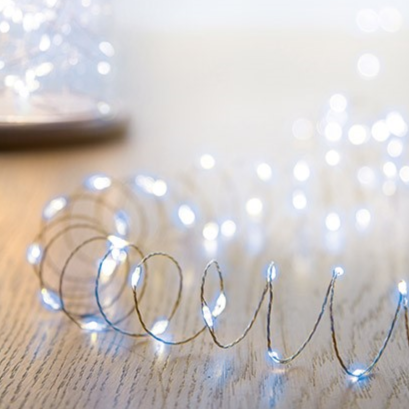200 White Microbright LED Pin Wire Lights