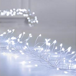 Premier Silver Ultrabright 1.8m Garland Pin Wire with 288 White LED Lights