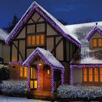 Premier 480 LED Cluster Brights Christmas Lights Rainbow