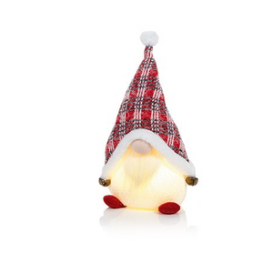 Lit Sitting Christmas Gnome Gonk 35cm