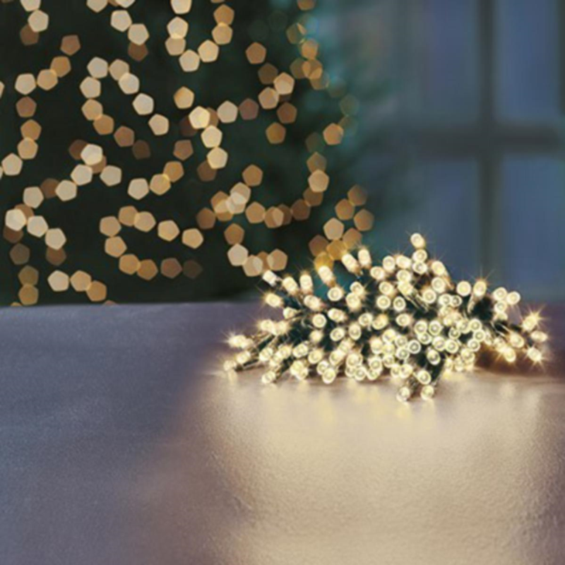 Premier TimeLights 600 Warm White LED Battery Operated String Lights