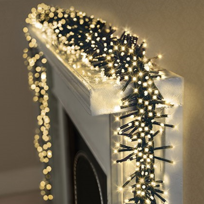 Premier 2000 Warm White Cluster Brights LED Lights Love