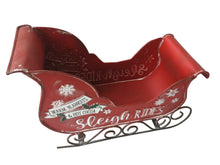 Load image into Gallery viewer, Vintage Style Metal Santa Sleigh
